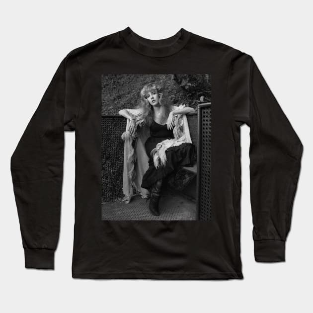 Stevie Nicks Long Sleeve T-Shirt by DirtyChais